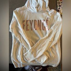 White Feyonce Hoodie size XS!